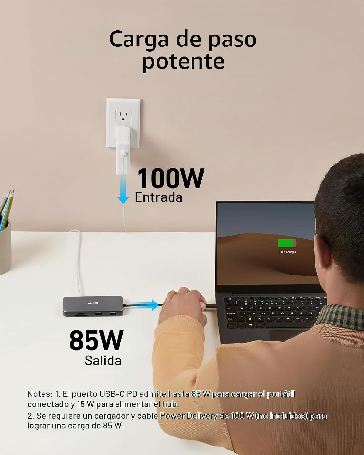 Hub USB-C Anker 555 (8 en 1)