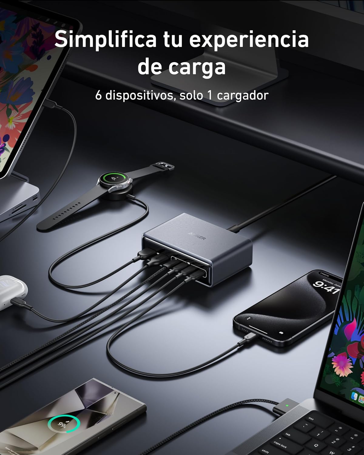 Anker Prime Cargador Carga Rapida USB C 200W