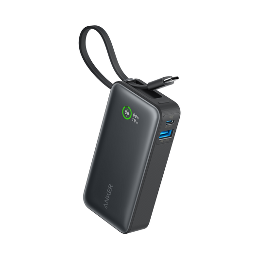 Anker Nano Power Bank 10.000 mAh 30 W con Cable USB C Integrado
