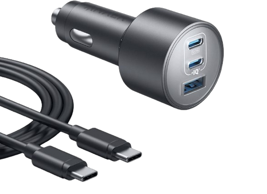 Cargador de coche Anker (167,5 W, 3 puertos)