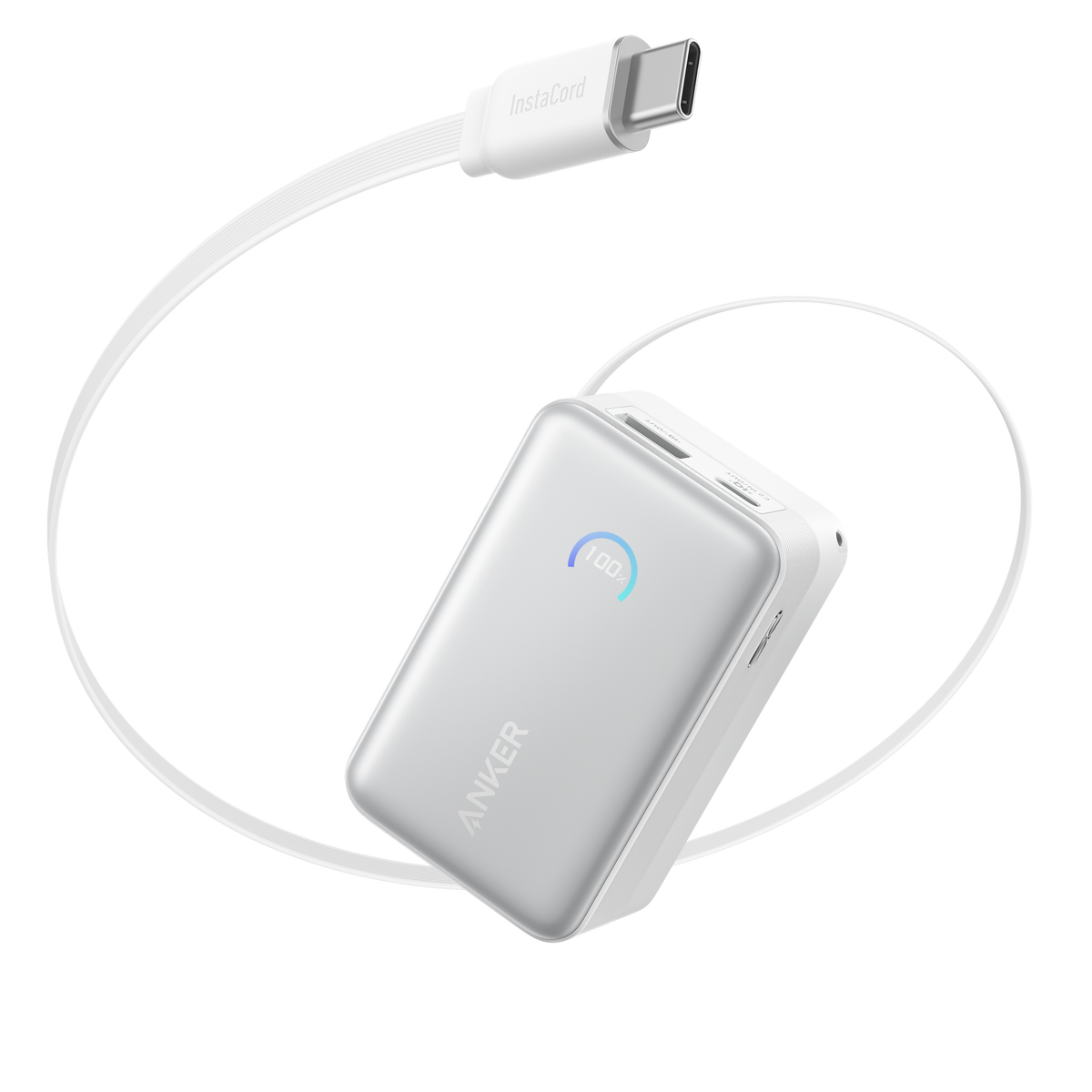 Anker Nano Power Bank 10.000 mAh 45W con Cable retráctil InstaCord