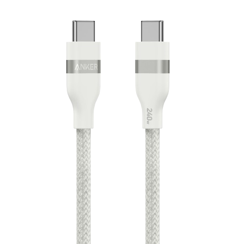 Cable USB-C a USB-C de Anker (90 cm/180 cm, 240 W, trenzado reciclado)