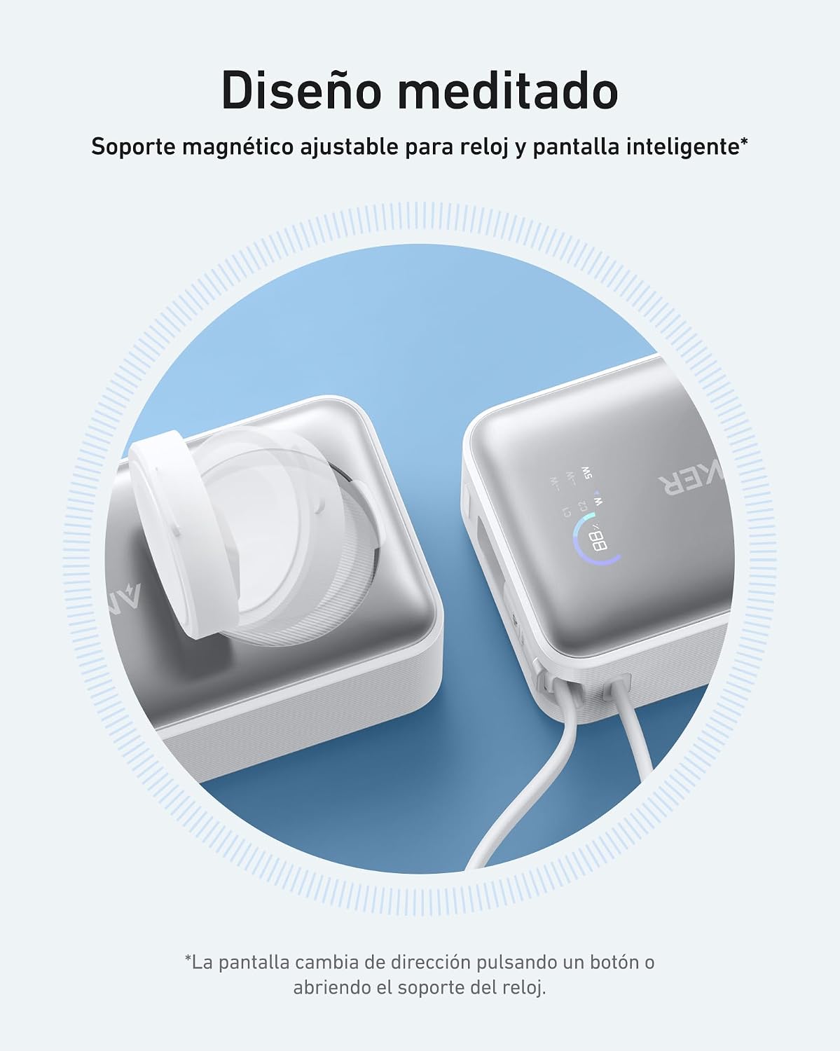 Anker MagGo Power bank (10000 mAh, 35 W, para Apple Watch)