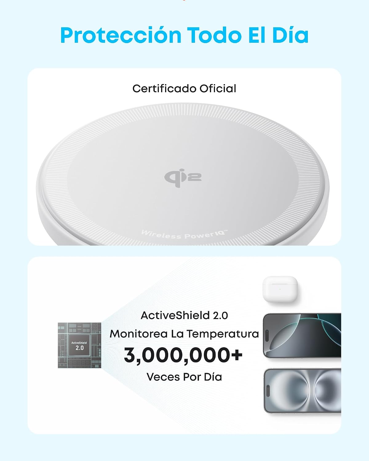 Cargador inalámbrico Anker Zolo (magnético, con base)