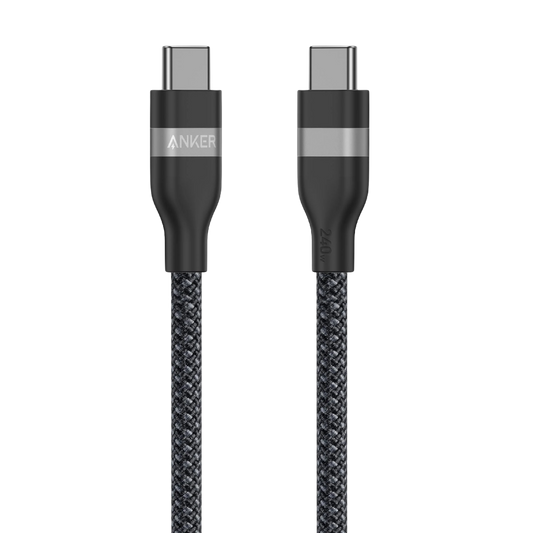 Cable USB-C a USB-C de Anker (90 cm/180 cm, 240 W, trenzado reciclado)