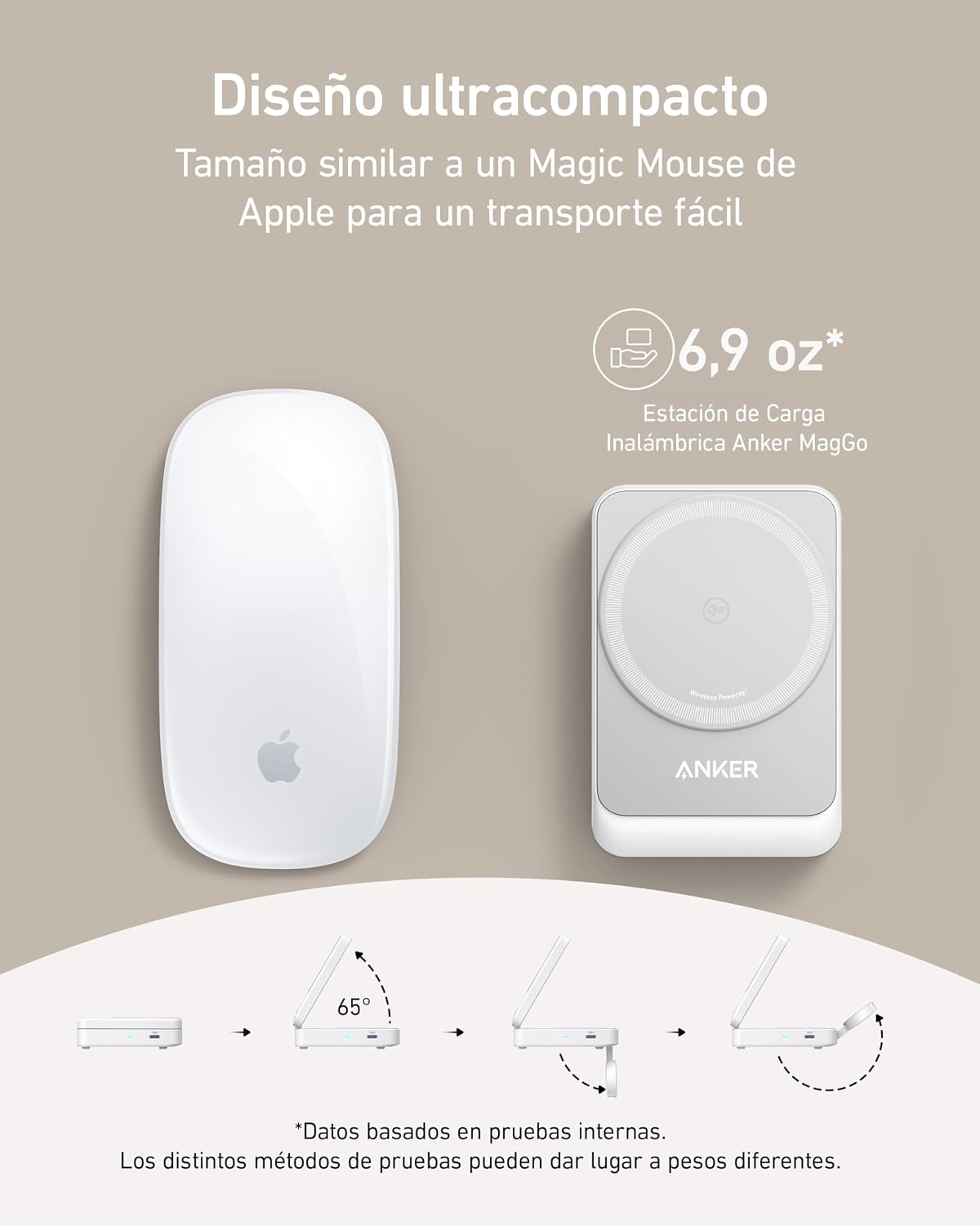 Estación de carga inalámbrica Anker MagGo (plegable 3 en 1)