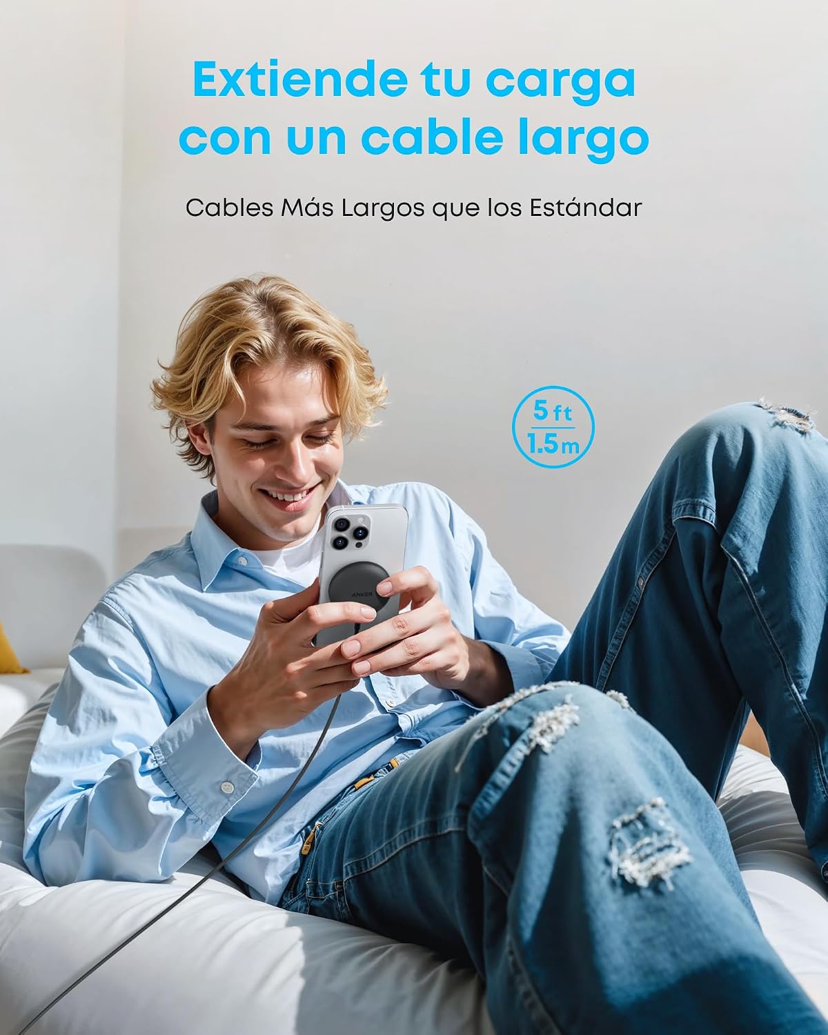 Cargador inalámbrico Anker Zolo (magnético, con base)
