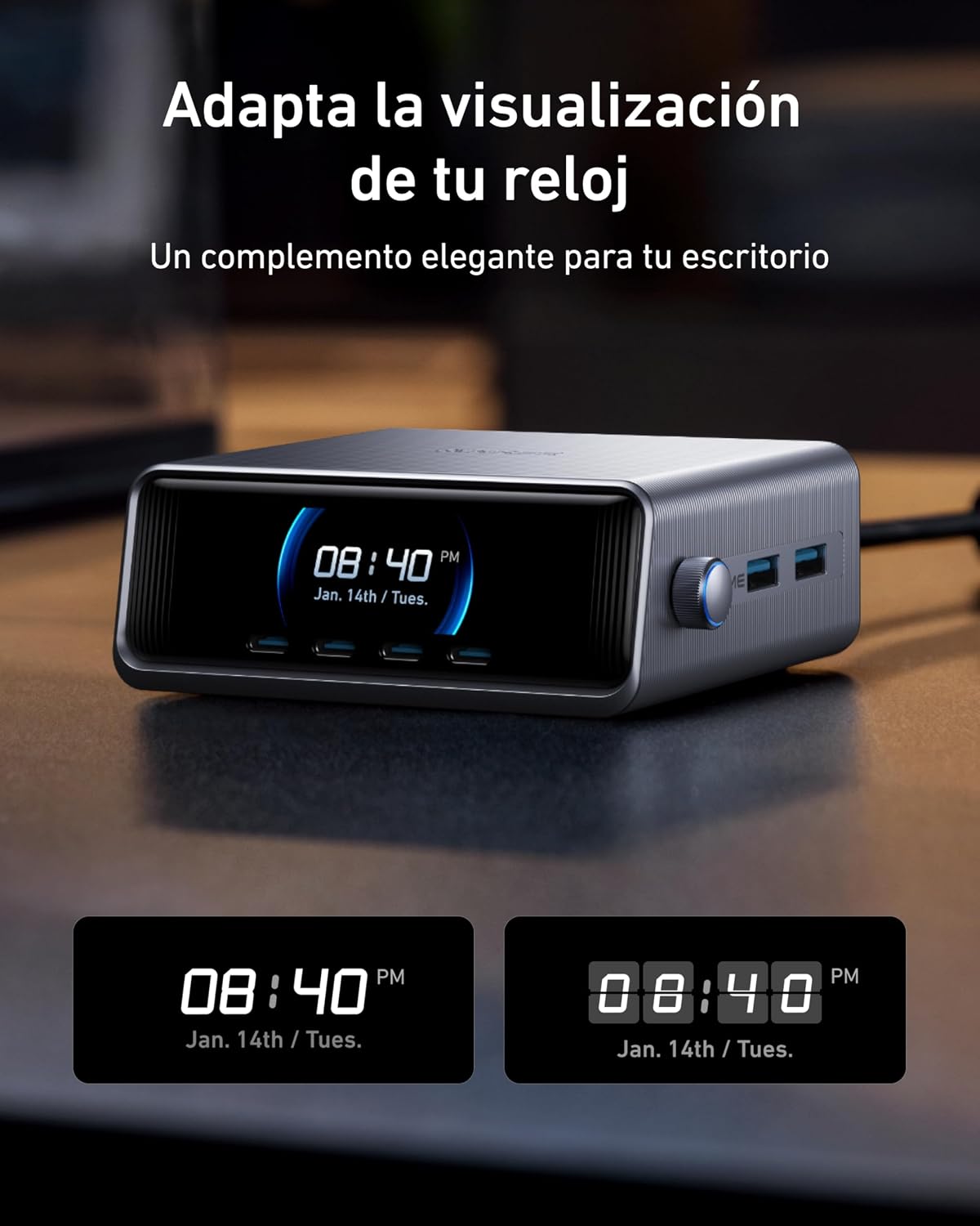 Anker Prime Carga Rapida Cargador USB C 250W Estación 6 Puertos