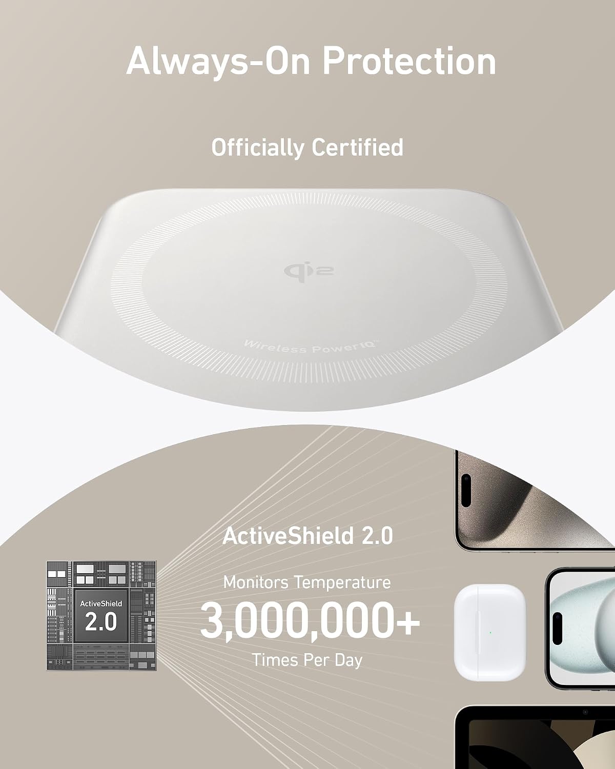 Anker MagGo Power bank 10000mAh Qi2 15W magnética con soporte