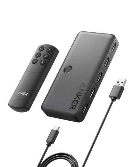 Conmutador HDMI Anker (4 entradas, 1 salida, HDMI 4K)