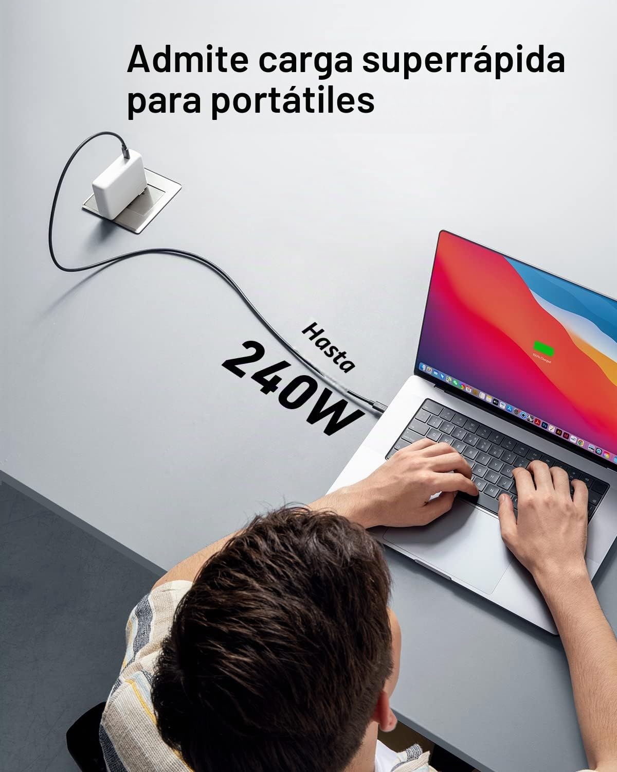 Cable Anker 515 USB-C a USB-C (USB 4, 100 cm)
