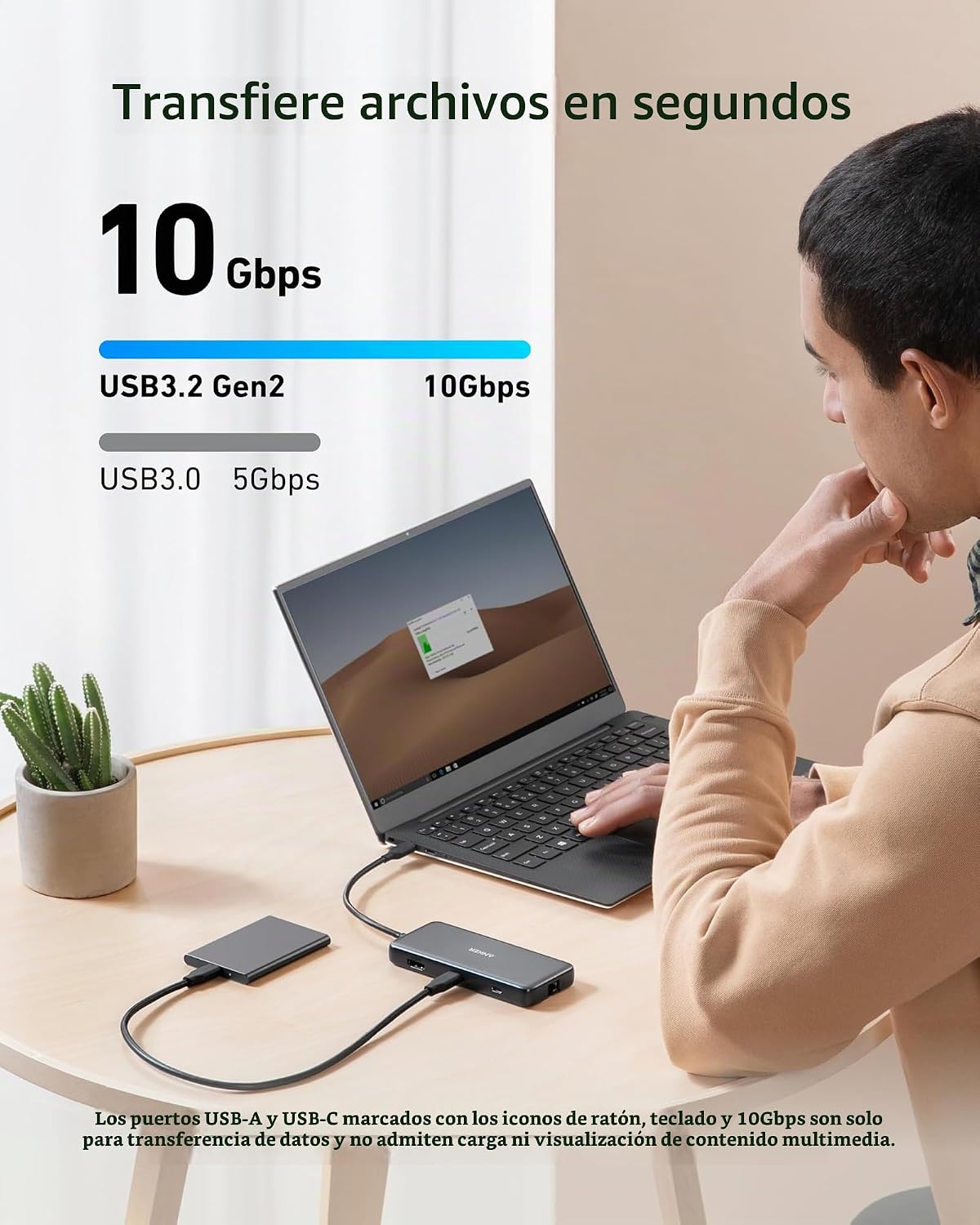 Hub USB-C Anker 555 (8 en 1)