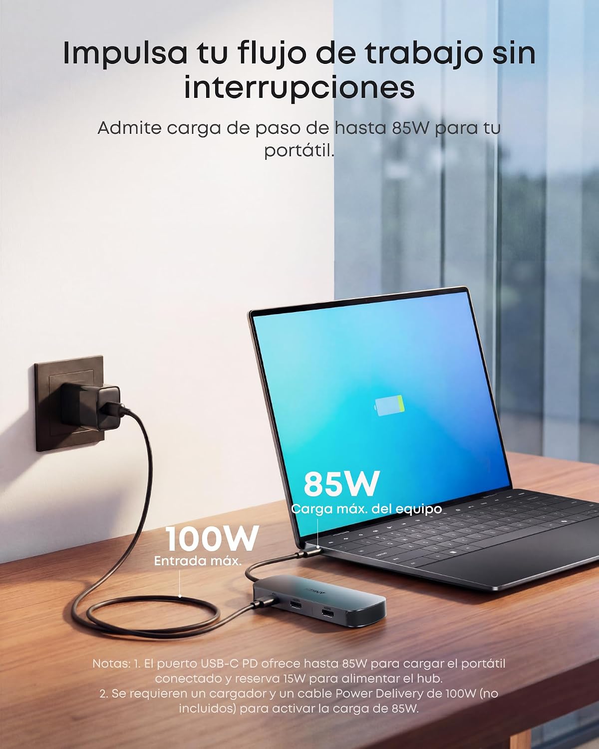 Hub USB-C Nano de Anker (8 en 1, doble pantalla)
