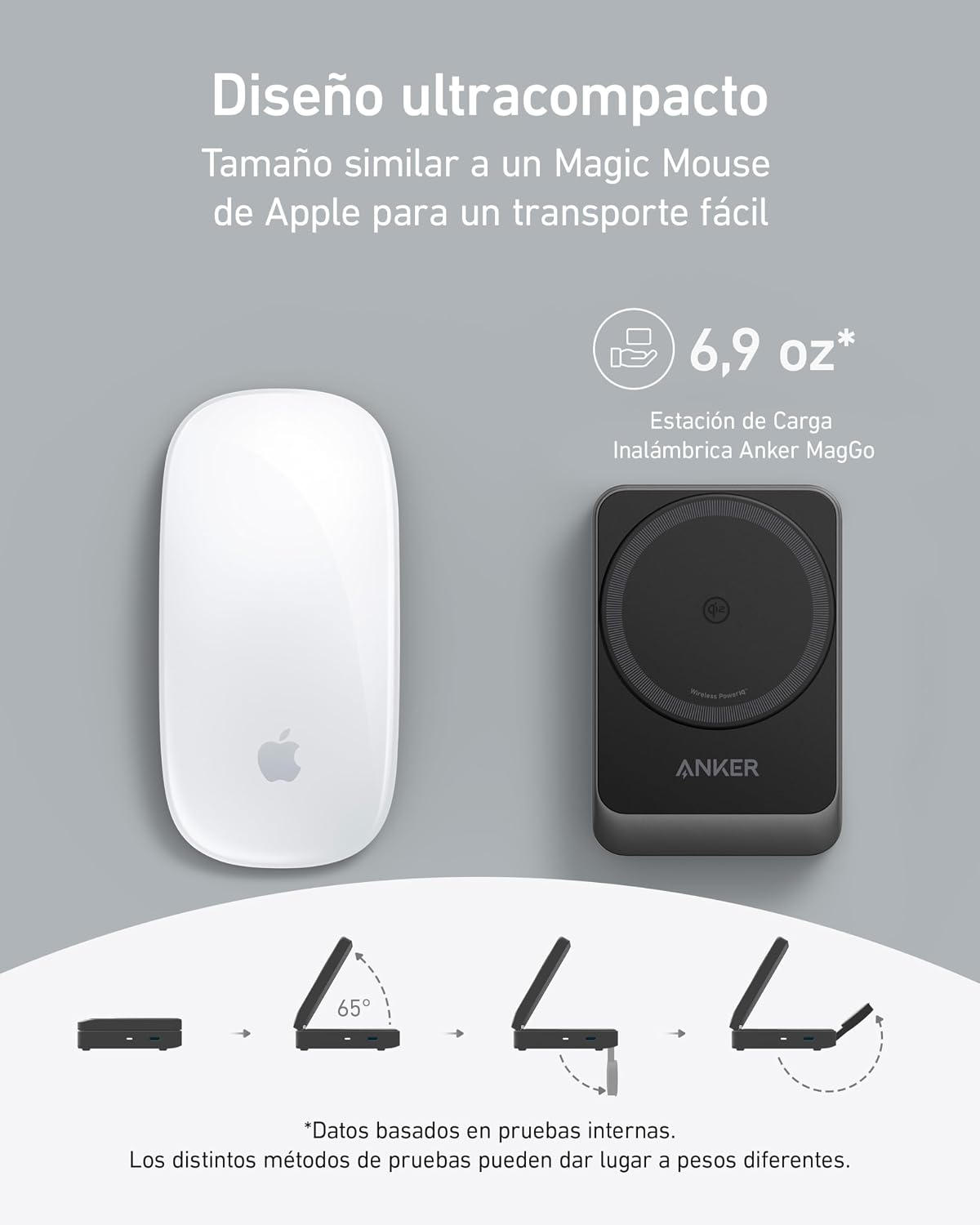 Estación de carga inalámbrica Anker MagGo (plegable 3 en 1)