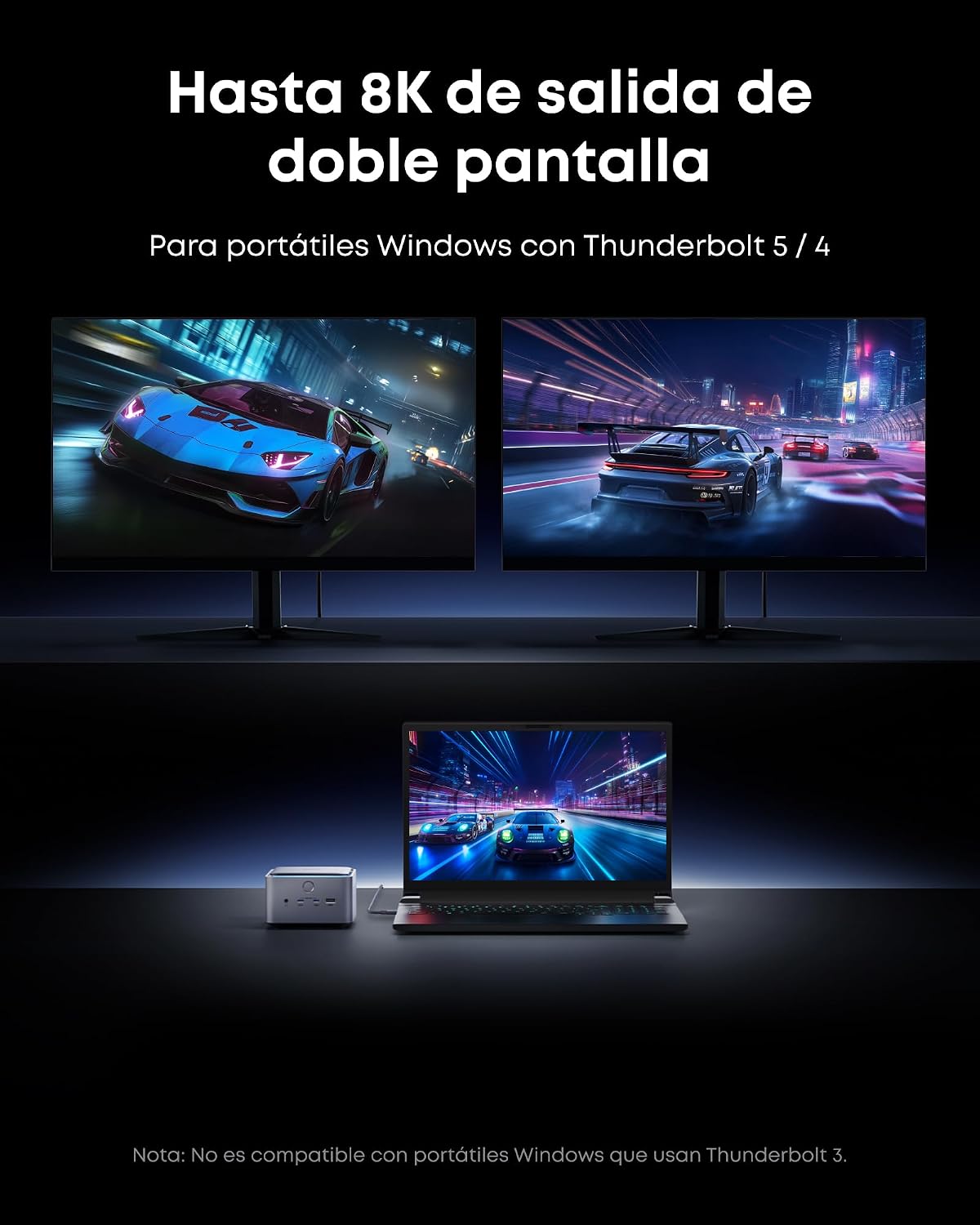 Anker Prime TB5 Docking Station 14 en 1, 120 Gbps, pantalla 8K