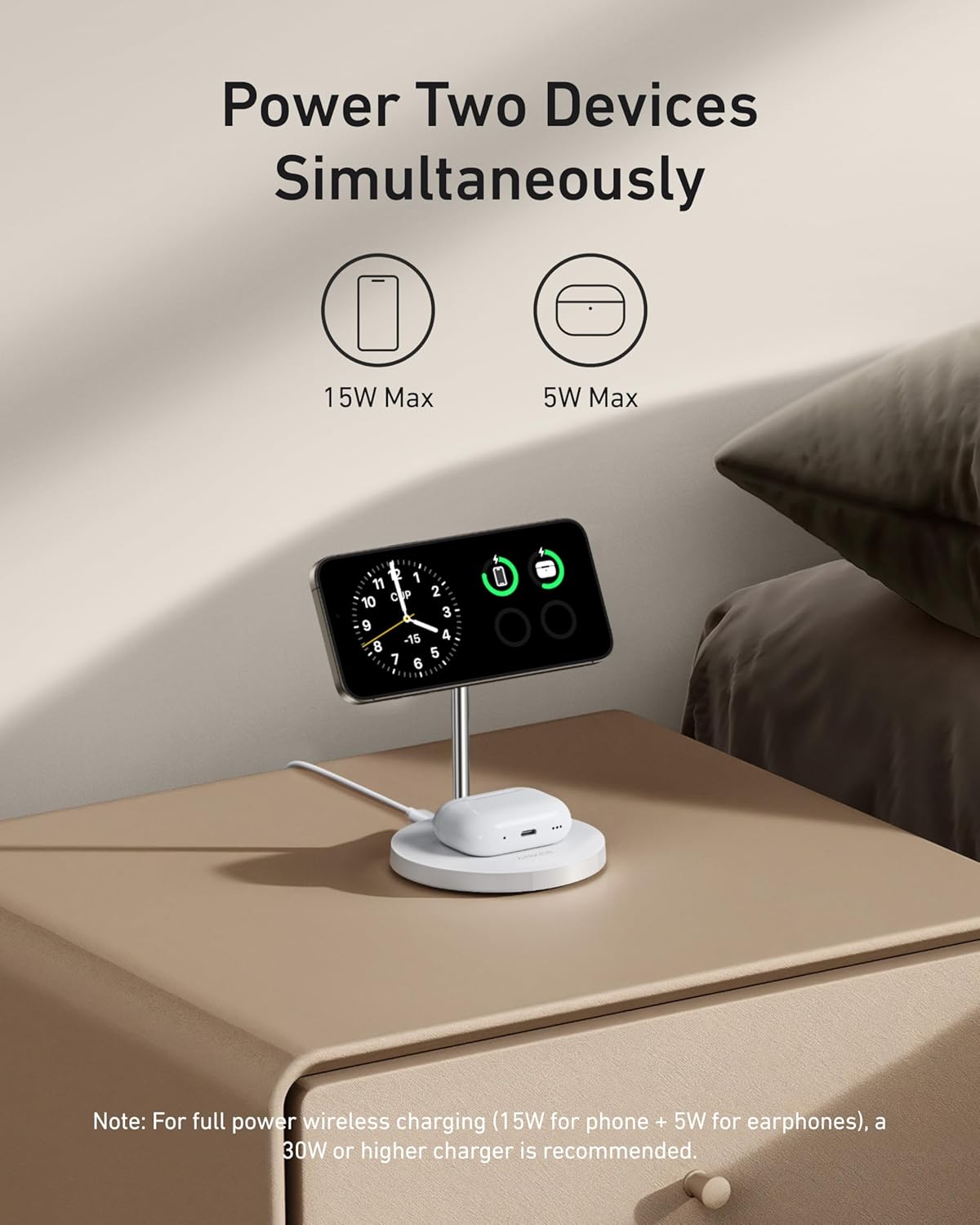 Cargador inalámbrico Anker MagGo (soporte 2 en 1) | Oferta exclusiva para transmisión en vivo