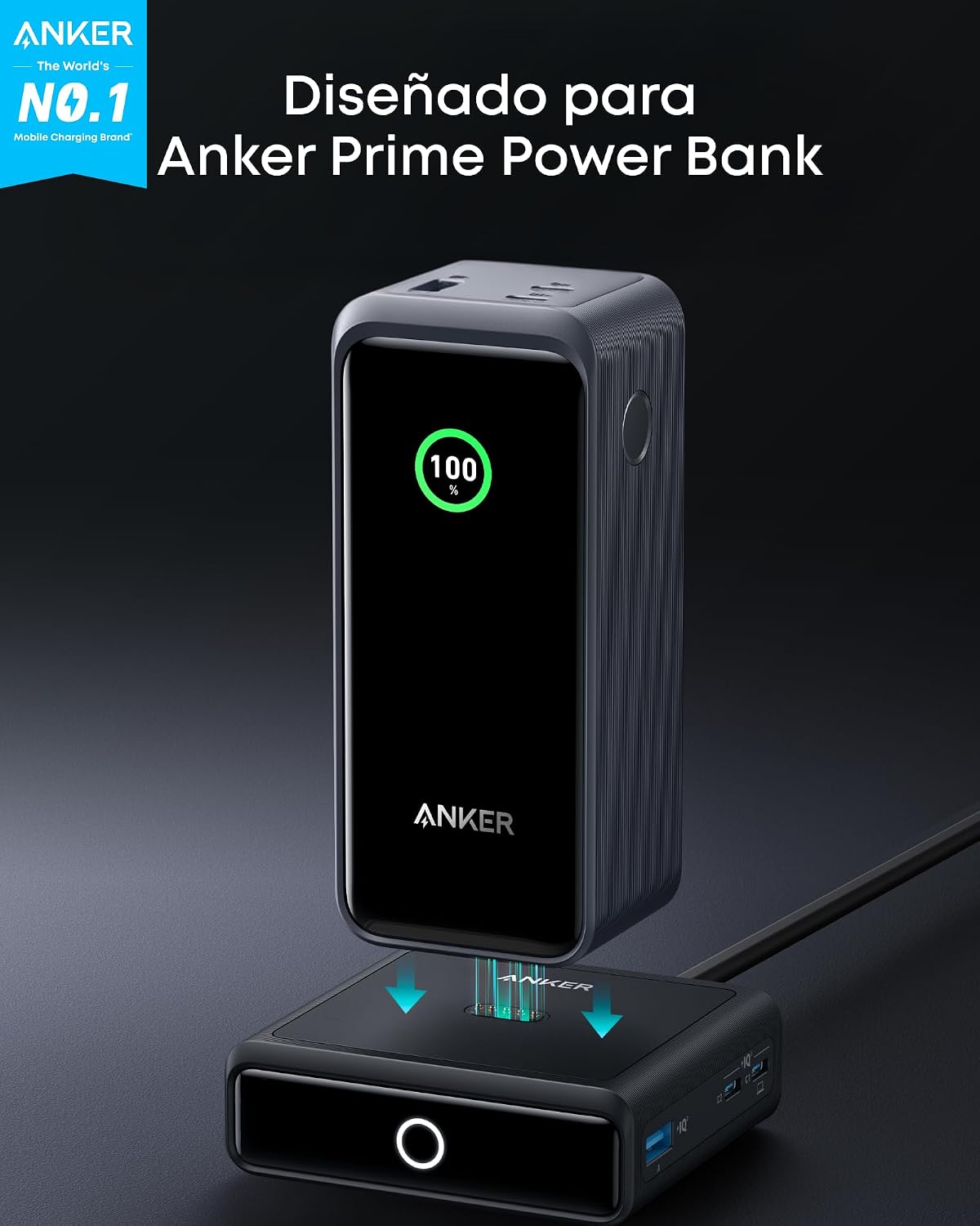 Estación de carga Anker de 100 W para batería externa Anker Prime