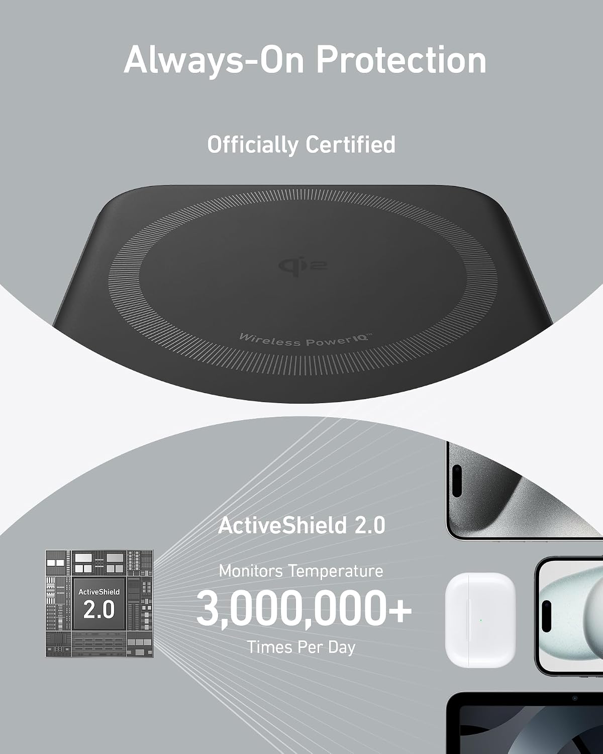 Anker MagGo Power bank 10000mAh Qi2 15W magnética con soporte