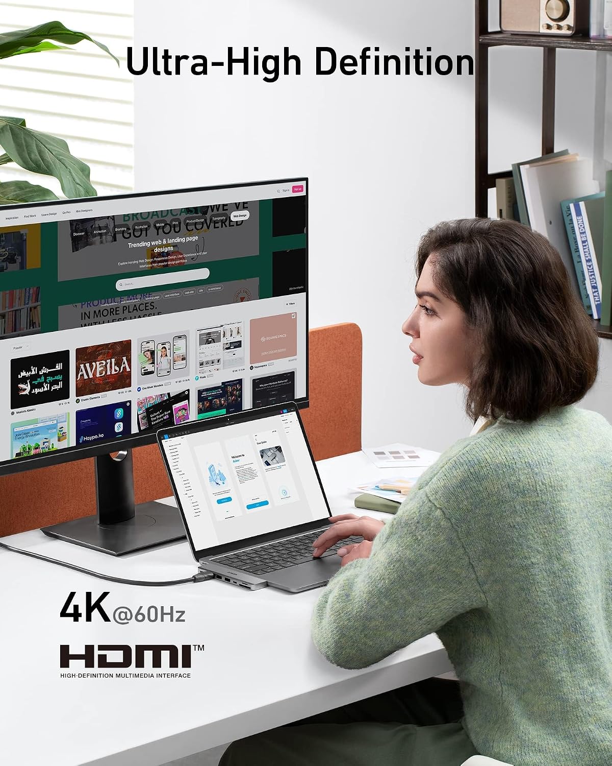 Hub USB-C Anker 547 (7 en 2, para MacBook, en color gris)