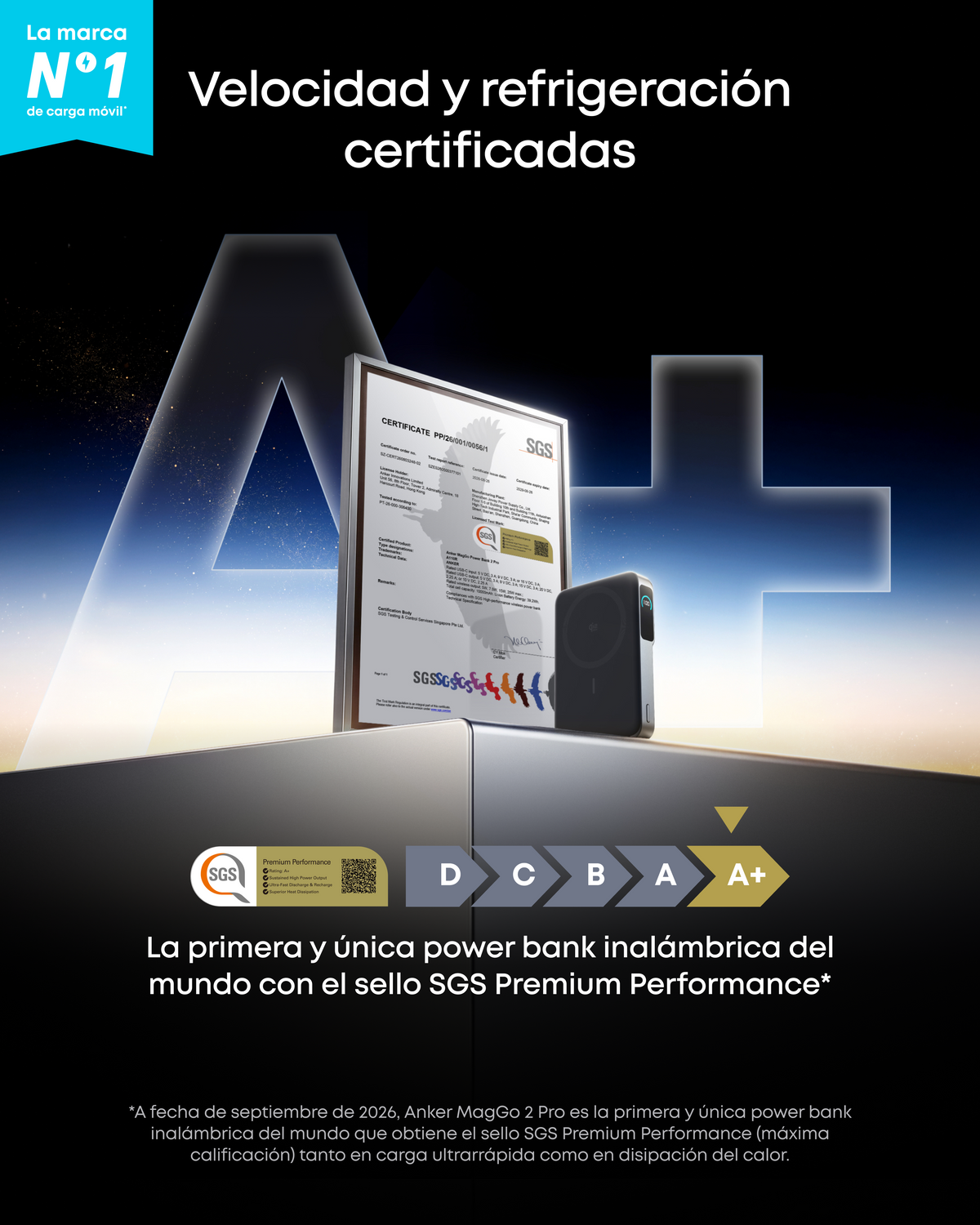 Anker MagGo Power Bank MagSafe 2 Pro, Qi2.2 25W 10000mAh, Bateria portátil