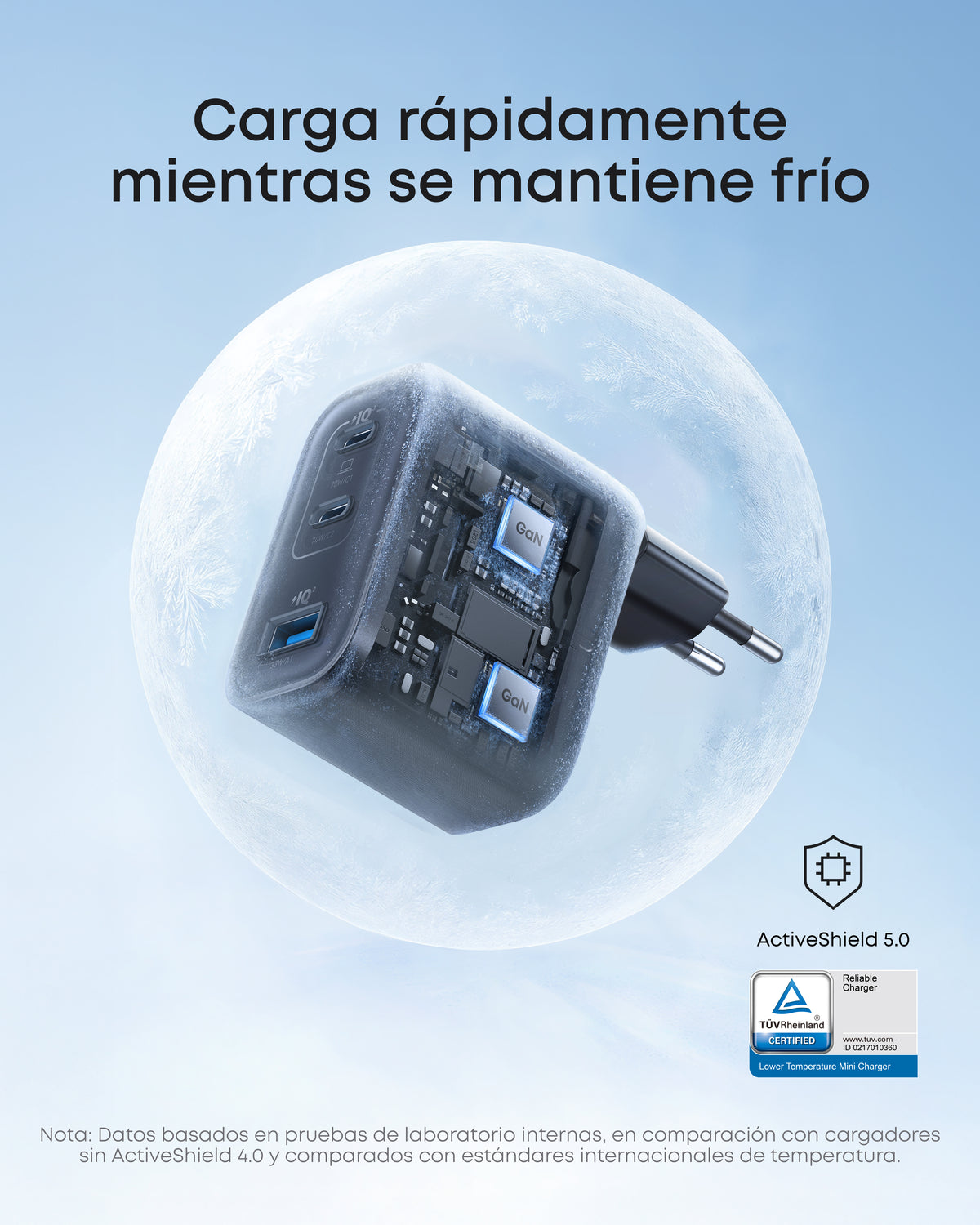 Cargador Anker Nano (70W, 3 puertos)