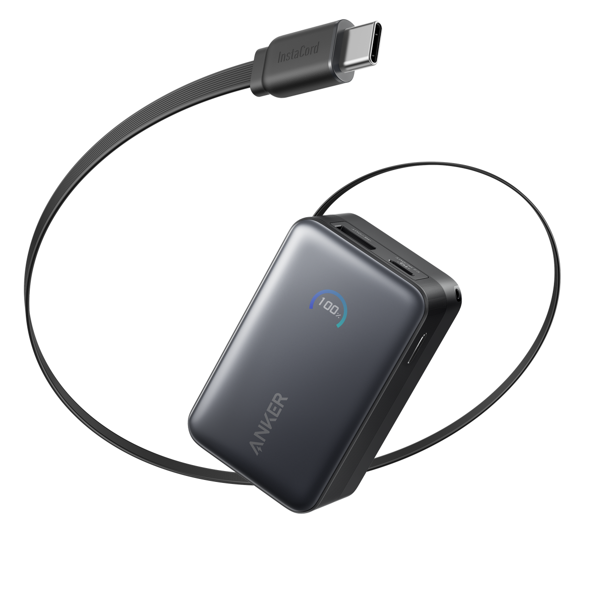 Anker Nano Power Bank 10.000 mAh 45W con Cable retráctil InstaCord