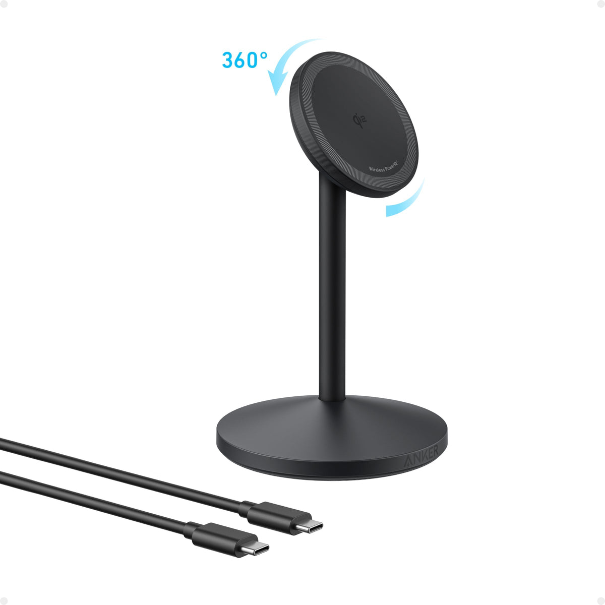 Cargador inalámbrico Anker MagGo (con soporte,15W)