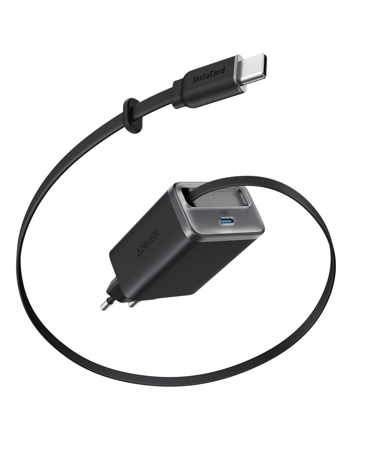 Cargador Anker Nano (35 W, cable USB-C retráctil integrado)