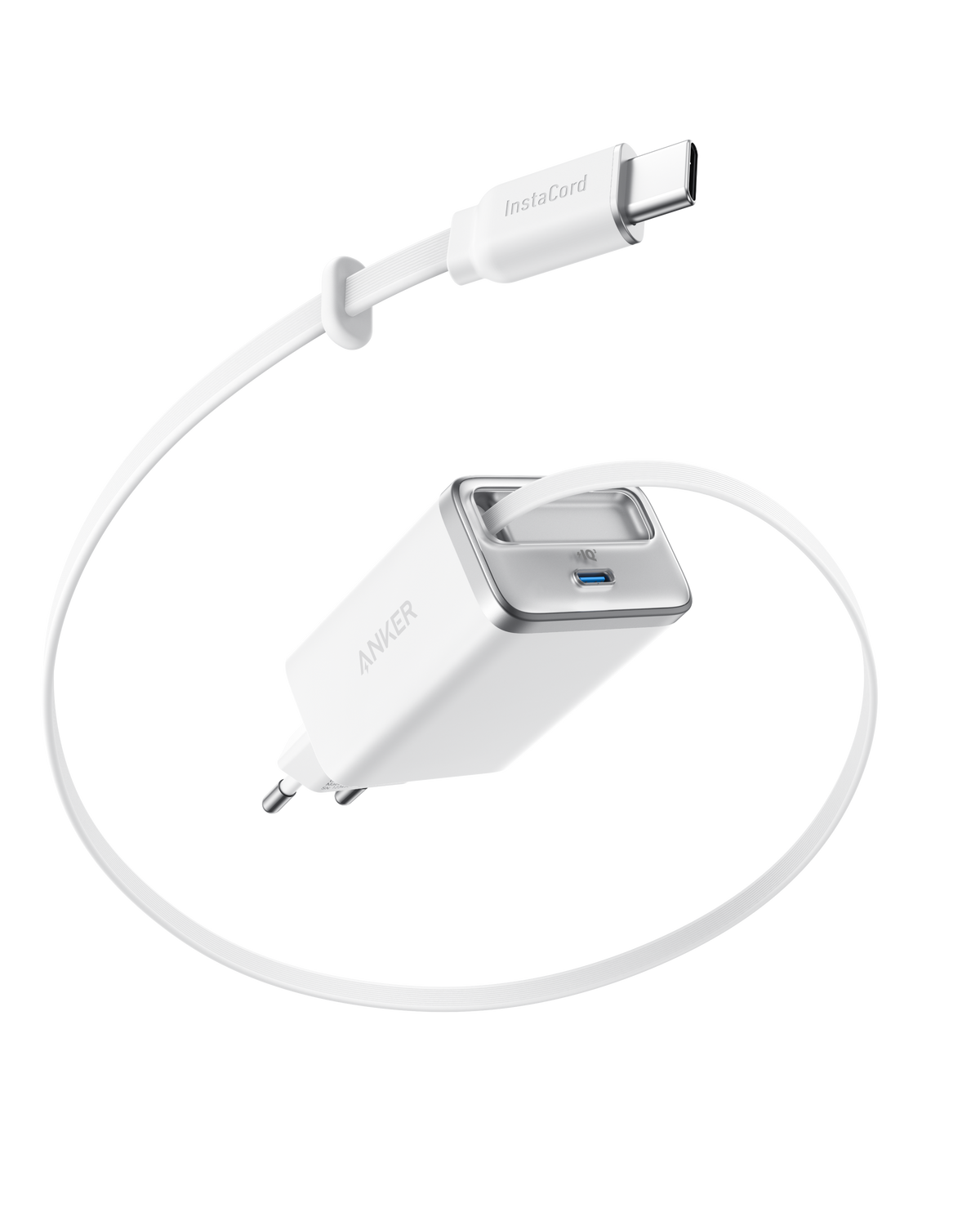 Cargador Anker Nano (35 W, cable USB-C retráctil integrado)