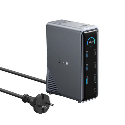Base de carga Anker Prime (14 en 1, doble pantalla, 160 W)