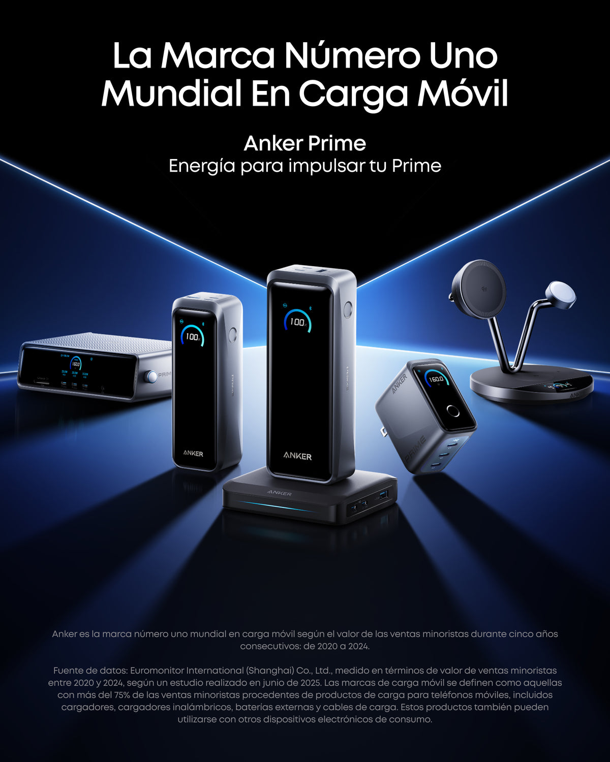 Anker Prime Power bank 20.100 mAh, 220 W, 3 puertos