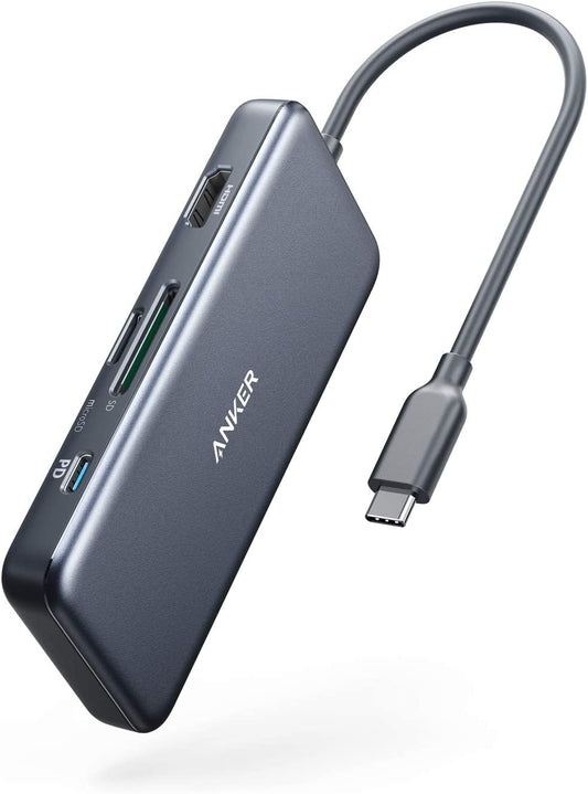 Adaptador de corriente USB-C Anker 341 reacondicionado (7 en 1)