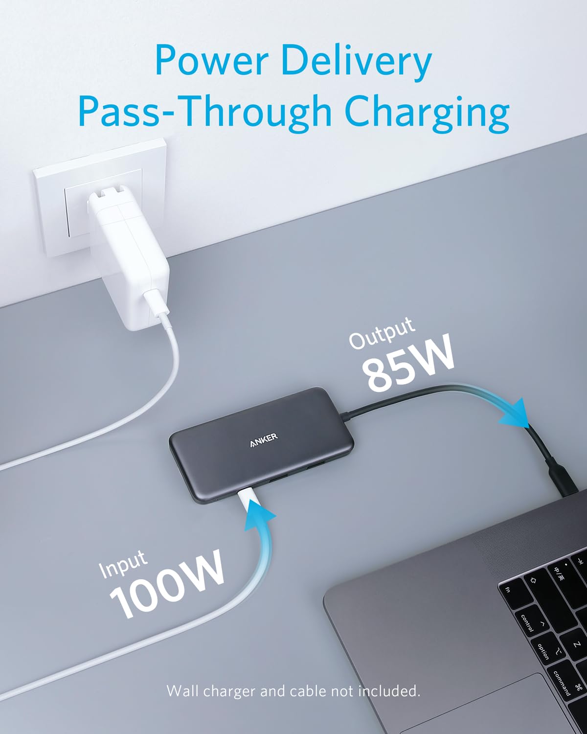 Adaptador de corriente USB-C Anker 341 reacondicionado (7 en 1)