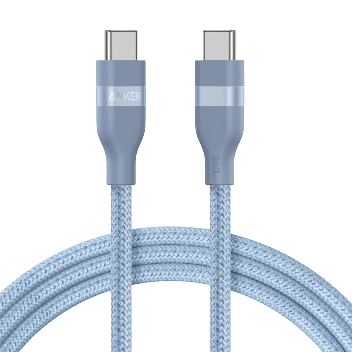 Cable USB-C a USB-C de Anker (90 cm/180 cm, 240 W, trenzado reciclado)