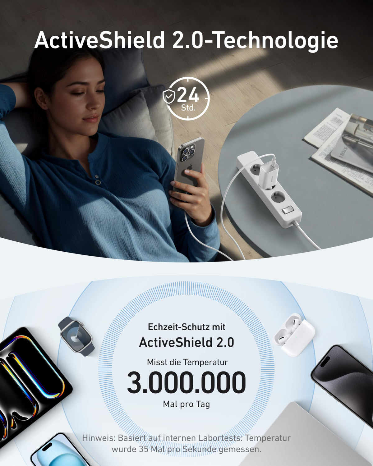 Cargador Anker Nano (100W) con cable USB-C
