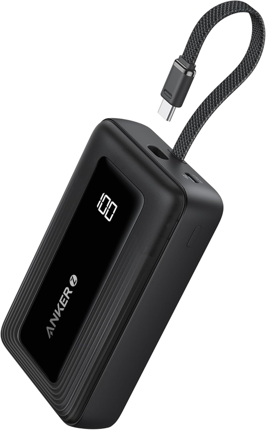 Anker Zolo Power Bank con Cable USB C Integrado (45W, 20000mAh, 2 cables)