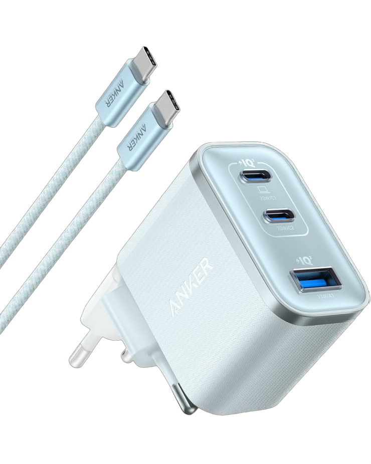 Cargador Anker Nano (70W, 3 puertos)