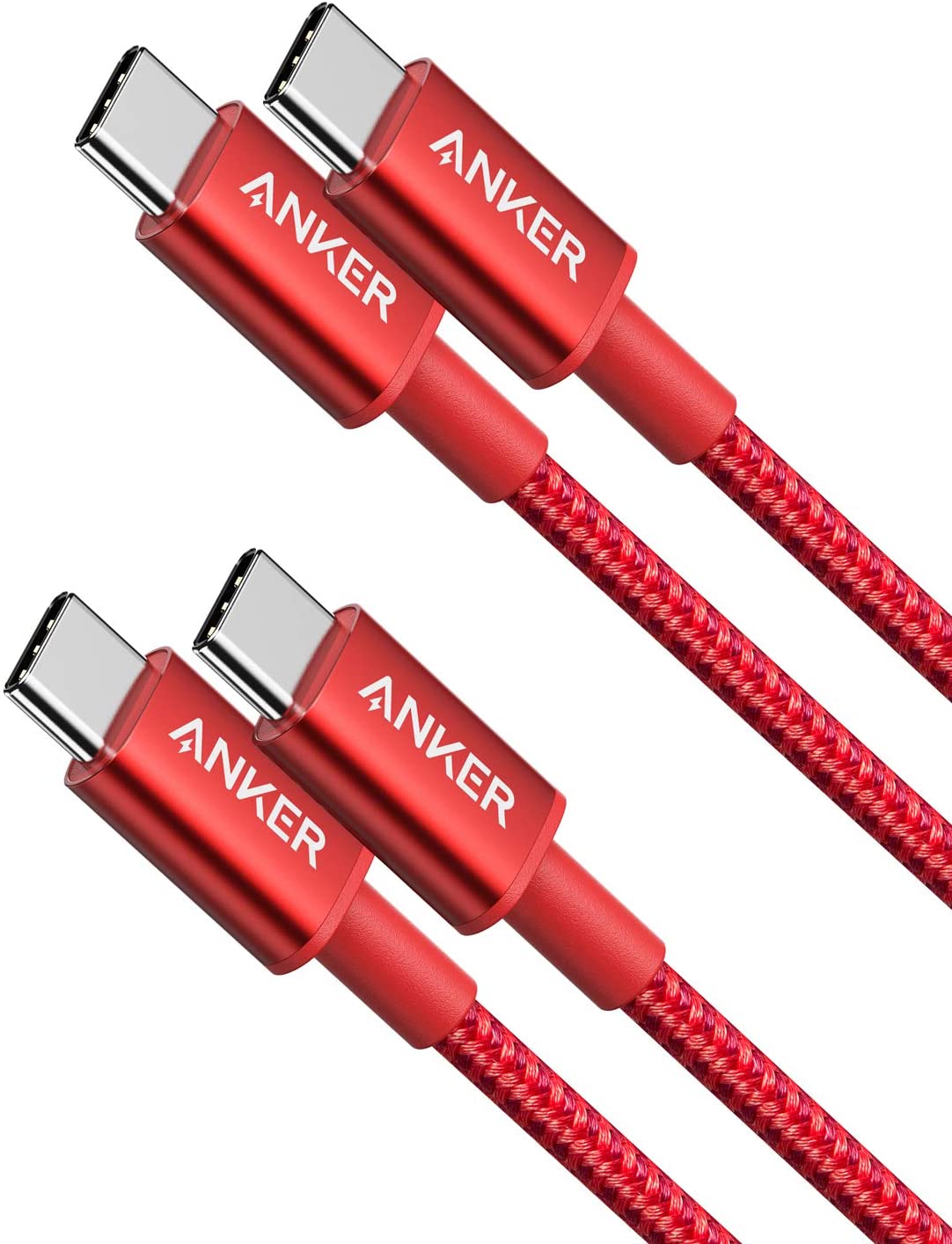 Paquete de 2 cables USB C a USB C de nailon nuevos (1 metro, 60 W)