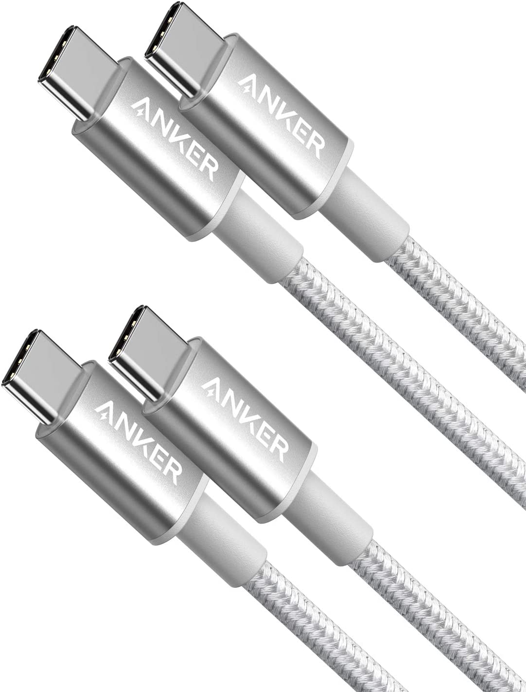 Paquete de 2 cables USB C a USB C de nailon nuevos (1 metro, 60 W)